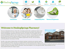 Tablet Screenshot of healingspringspharmacy.com